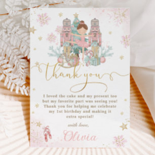 Tarjeta De Agradecimiento El invierno de los Nutcracker en Norteamérica