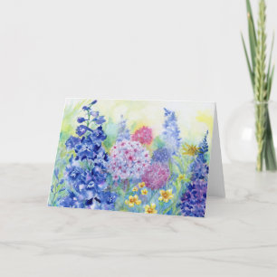 Tarjeta De Agradecimiento El Jardín Blank de Wilma Notecard