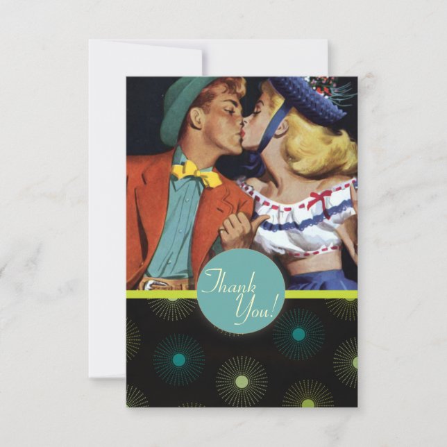 Tarjeta De Agradecimiento El kitsch Bitsch: ¡Gracias! ¡Gracias! (Anverso)