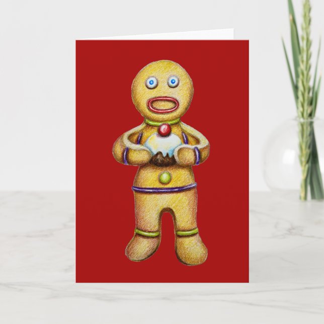 Tarjeta De Agradecimiento El ladrón del pudding (Anverso)