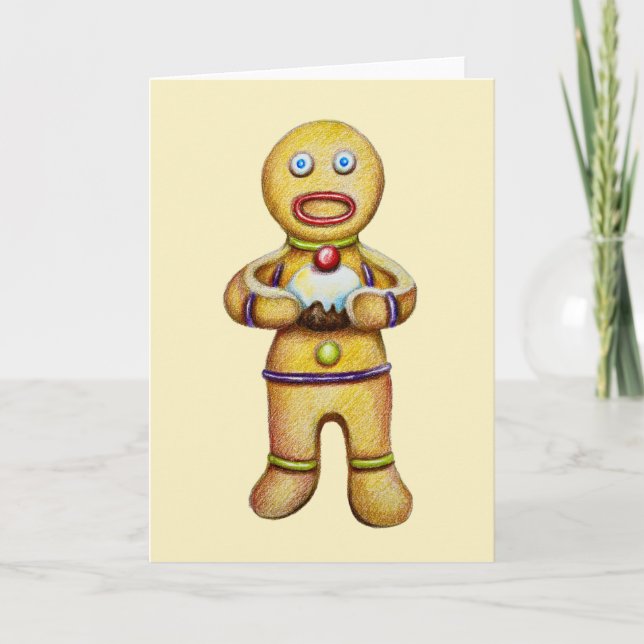 Tarjeta De Agradecimiento El ladrón del pudding (Anverso)