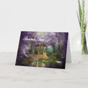Tarjeta De Agradecimiento El lago wisteria le agradece cardar