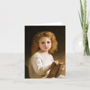 Tarjeta De Agradecimiento El libro de cuentos de William-Adolphe Bouguereau