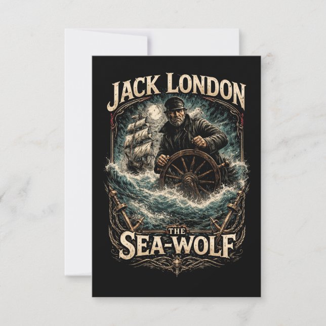 Tarjeta De Agradecimiento El Lobo de Mar (Anverso)