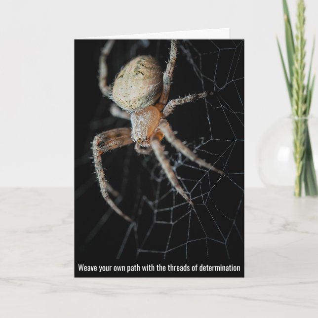 Tarjeta De Agradecimiento El maestro tejedor de la naturaleza (Anverso)