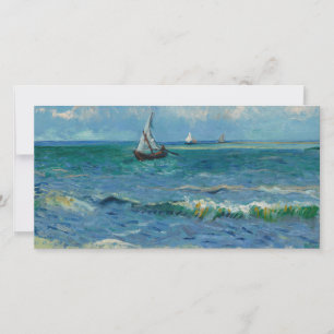 Tarjeta De Agradecimiento El mar en Les Saintes Maries de la Mer   Van Gogh