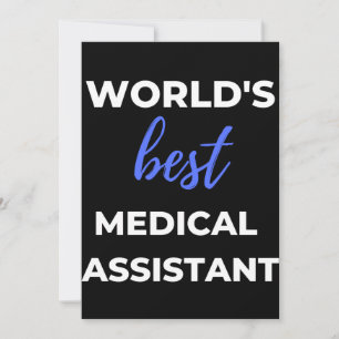Tarjeta De Agradecimiento El mejor asistente médico del mundo