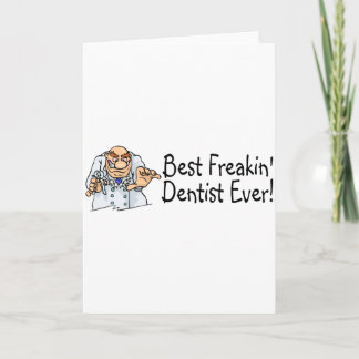 Tarjeta De Agradecimiento El mejor dentista siempre 2 de Freakin