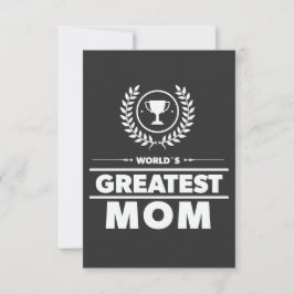 Tarjeta De Agradecimiento El mejor Día de la Madre de premios MoM Adorable d