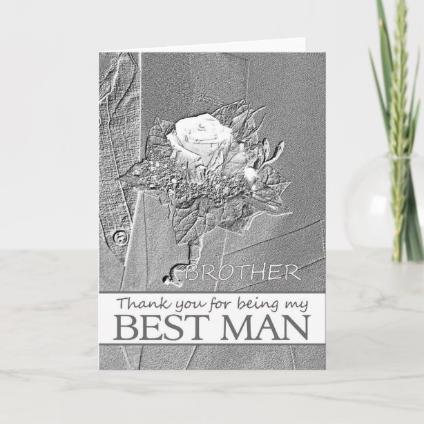 Tarjetas de agradecimiento El Mejor Hombre Le Agradece | Zazzle.es