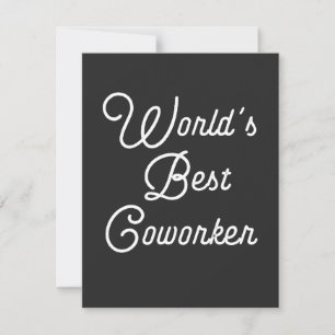 Tarjeta De Agradecimiento El mejor obrero del mundo