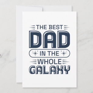 Tarjeta De Agradecimiento El Mejor Papá De Toda La Galaxia