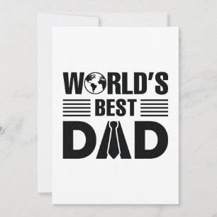 Tarjeta De Agradecimiento El mejor papá del mundo