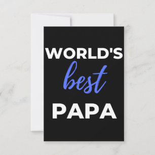 Tarjeta De Agradecimiento El mejor papá del mundo