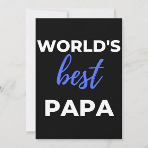 Tarjeta De Agradecimiento El mejor papá del mundo