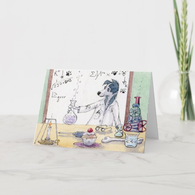 Tarjeta De Agradecimiento El mejor profesor de ciencias - Gracias (Anverso)