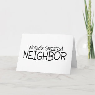 Tarjeta De Agradecimiento El mejor vecino del mundo
