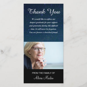 Tarjeta De Agradecimiento El monumento de la condolencia de la foto le