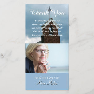 Tarjeta De Agradecimiento El monumento de la condolencia de la foto le