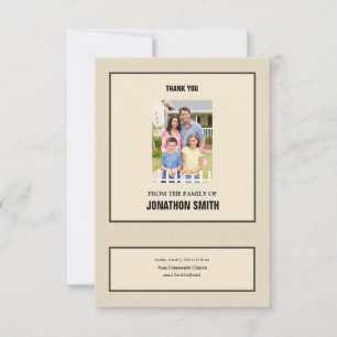 Tarjeta De Agradecimiento El monumento le agradece cardar