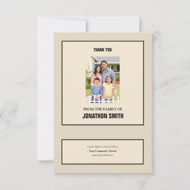 Tarjeta De Agradecimiento El monumento le agradece cardar (Anverso)