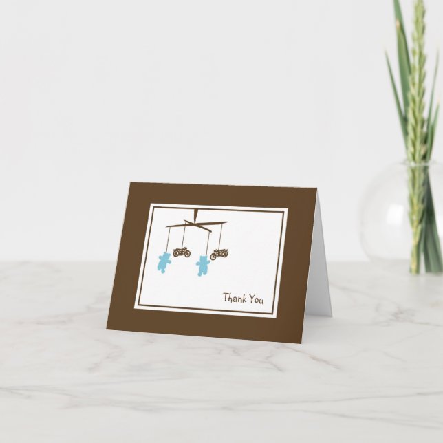 Tarjeta De Agradecimiento El móvil de la motocicleta le agradece observar (Anverso)