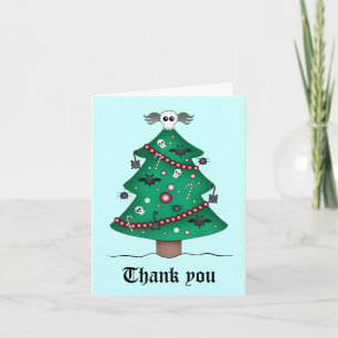 Tarjeta De Agradecimiento El navidad gótico le agradece