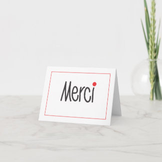 Tarjeta De Agradecimiento El negocio de Merci le agradece observar en