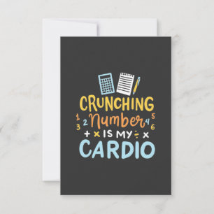 Tarjeta De Agradecimiento El número de conteo es mi cardio