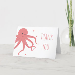 Tarjeta De Agradecimiento El octopus agudo