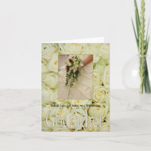 Tarjeta De Agradecimiento El padrino Bridesman gracias