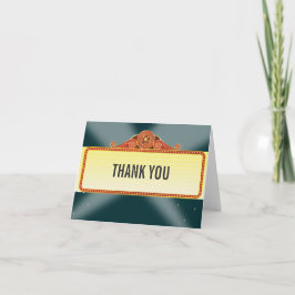 Tarjeta De Agradecimiento El palo Mitzvah de la barra de la carpa del teatro