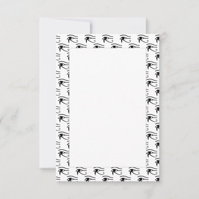Tarjeta De Agradecimiento El Patrón Ojo De Horus (Anverso)