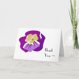 Tarjeta De Agradecimiento el pensamiento LE AGRADECE observar card_purples