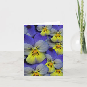 Tarjeta De Agradecimiento El pensamiento salvaje azul y amarillo le agradece
