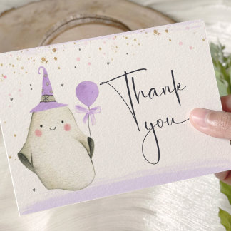 Tarjeta De Agradecimiento El Pequeño Boo casi se debe a la ducha de bebé