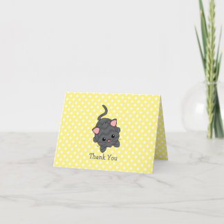 Tarjeta De Agradecimiento El pequeño gatito le agradece