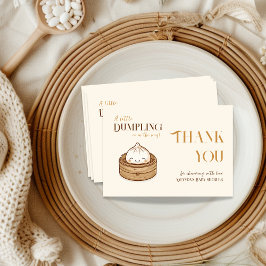 Tarjeta De Agradecimiento El pequeño tambaleante Kawaii Baby Shower asiático