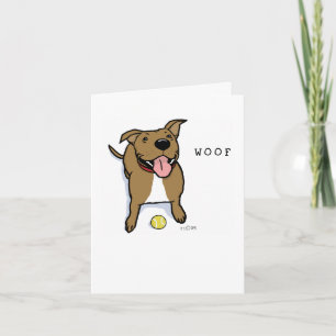 Tarjeta De Agradecimiento El perro grande lindo del perro el Brown del