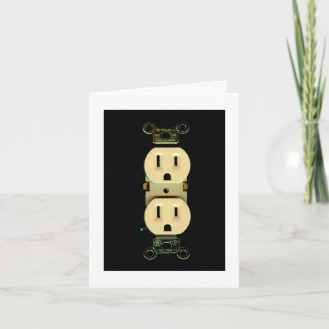 Tarjeta De Agradecimiento El personalizado eléctrico de la compañía del (Anverso)