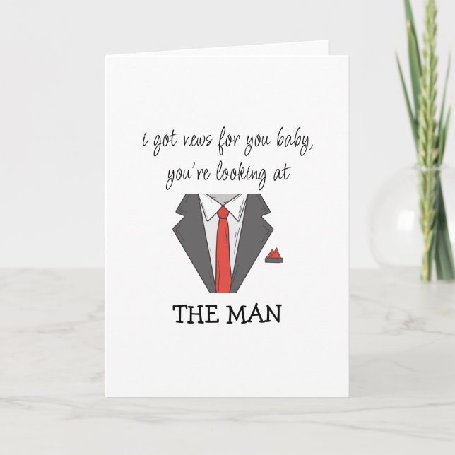 Tarjeta De Agradecimiento El personalizado gracioso del hombre (Anverso)