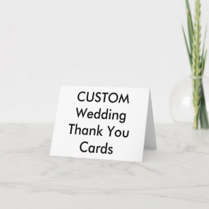 Tarjeta De Agradecimiento El personalizado le agradece carda 5,6" x 4"