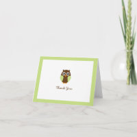 El personalizado verde del búho doblado le