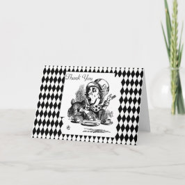 Tarjeta De Agradecimiento El personalizar le agradece sombrerero enojado