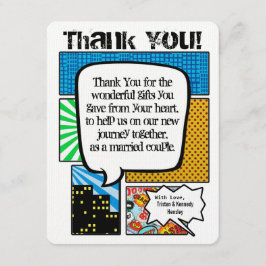 Tarjeta De Agradecimiento el PLANO 4x5 le agradece cardar arte pop del libro