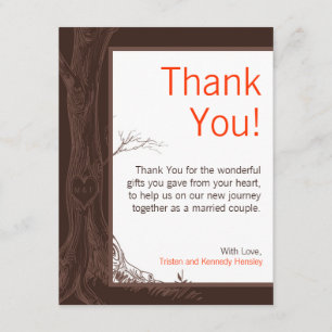 Tarjeta De Agradecimiento el PLANO 4x5 le agradece cardar tallas de la