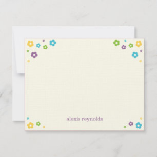 Tarjeta De Agradecimiento El plano del flower power le agradece cardar -