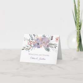 Tarjeta De Agradecimiento El prado púrpura de la lavanda le agradece las