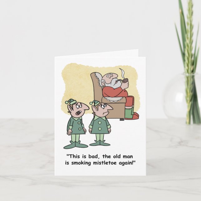 Tarjeta De Agradecimiento El problema de Santa (Anverso)