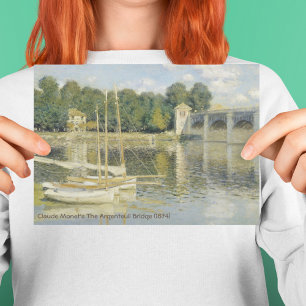 Tarjeta De Agradecimiento El puente argentino de Claude Monet (1874)